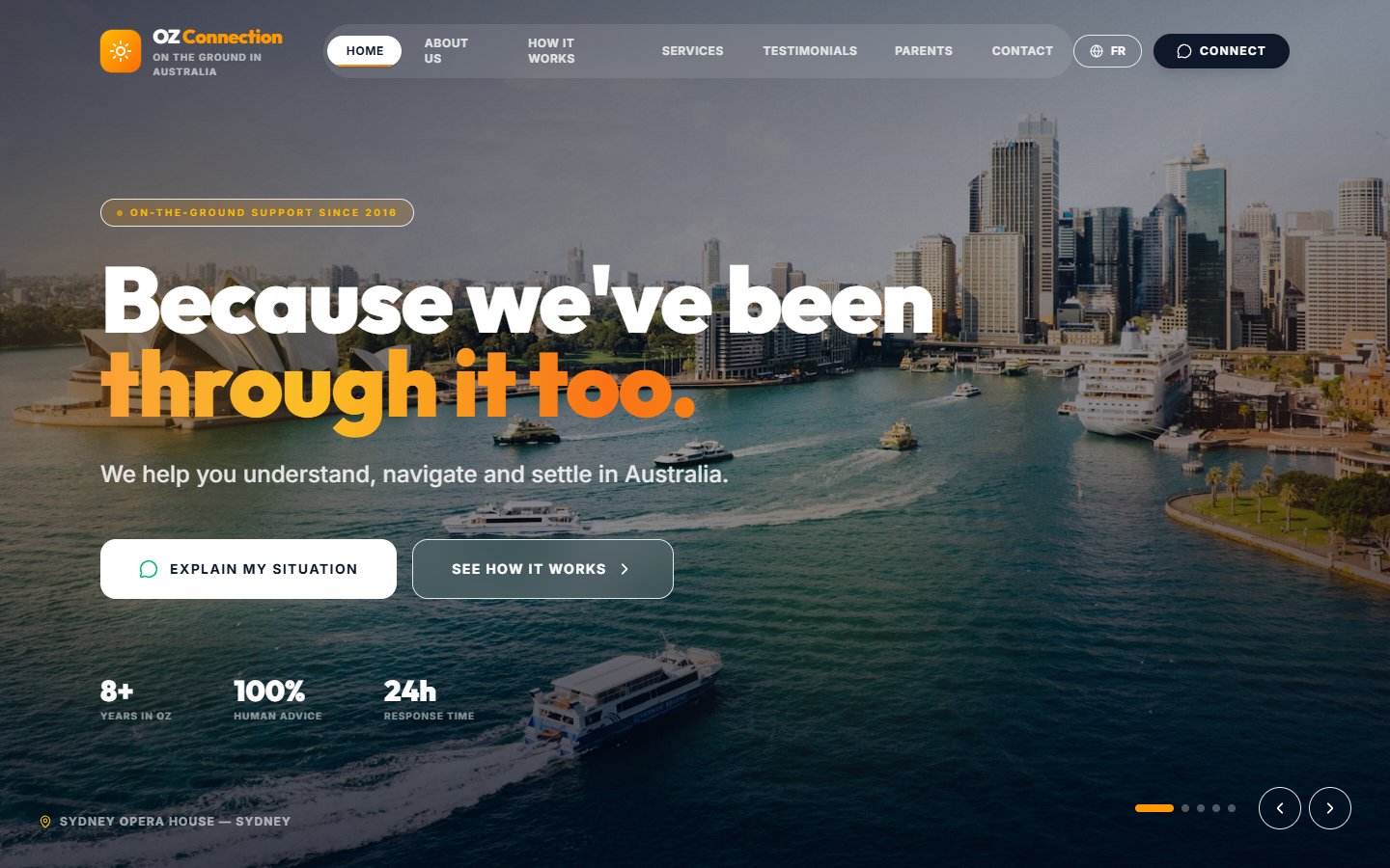 Oz Connection — Community Platform website built by BuildMySite